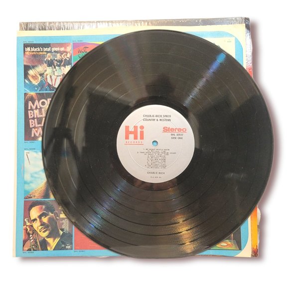 Charlie Rich "Sings Country & Western" SHL-32037 Hi Records Vinyl LP Record - Picture 2 of 4